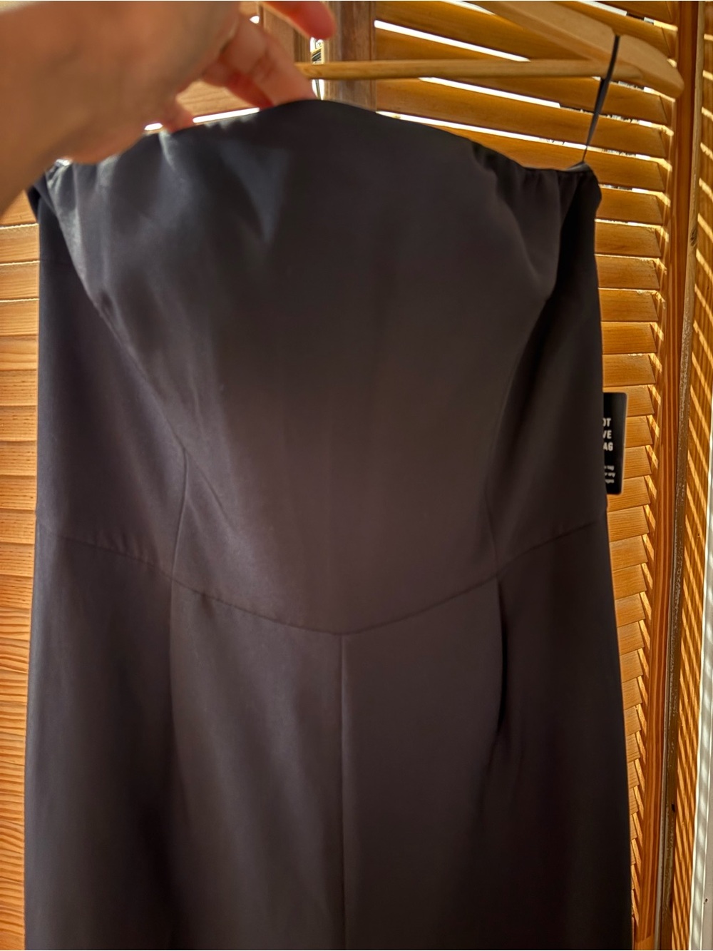 Express Strapless Black Jumpsuit